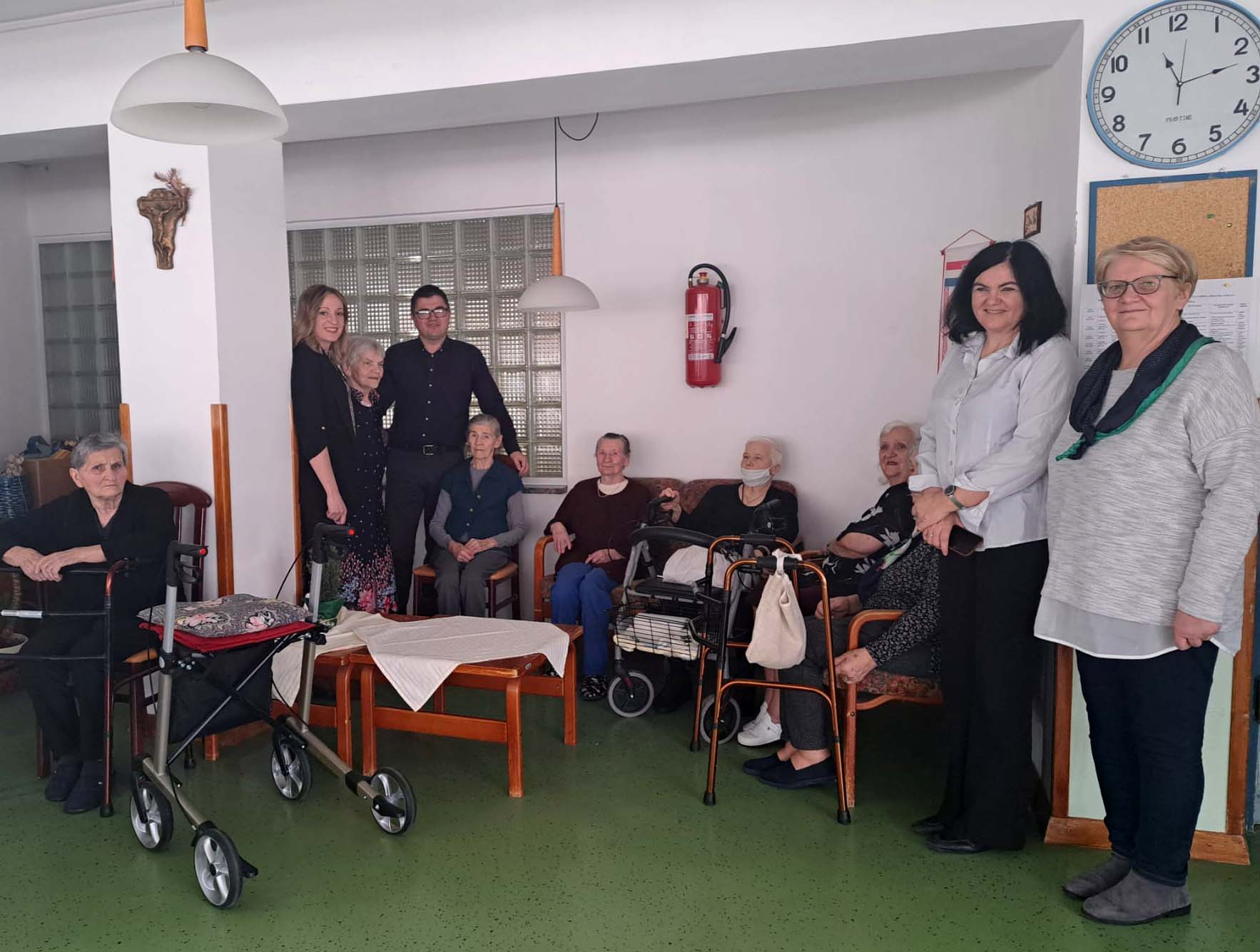 S korisnicima doma na Udbini                                                                                                                                                                                                                              